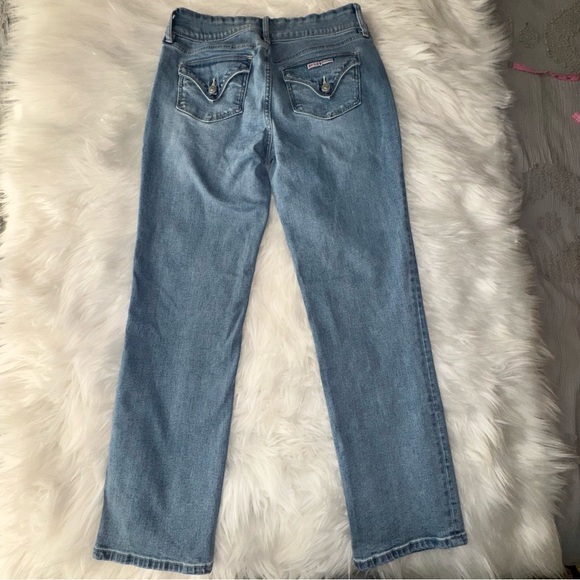 Hudson Women's Straight Leg Jeans Size 6 Medium Wash Blue Denim Mid-Rise Staple - Picture 4 of 13